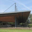 Muzeum Pierwszych Piastów na Lednicy - zadaszenie palatium i budynki wejściowe